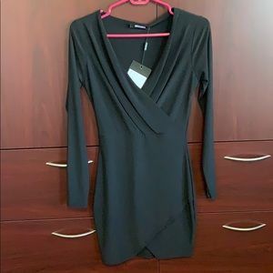 Missguided black mini dress